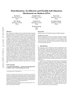 DistrAttention: An Efficient and Flexible Self-Attention Mechanism on Modern GPUs