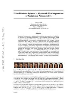 From Points to Spheres: A Geometric Reinterpretation of Variational Autoencoders