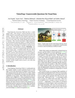 VisionTrap: Unanswerable Questions On Visual Data