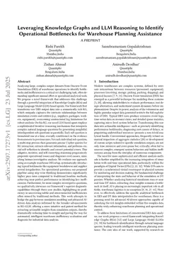 Leveraging Knowledge Graphs and LLM Reasoning to Identify Operational Bottlenecks for Warehouse Planning Assistance