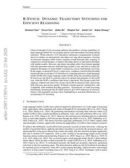 R-Stitch: Dynamic Trajectory Stitching for Efficient Reasoning