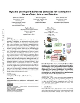 Dynamic Scoring with Enhanced Semantics for Training-Free Human-Object Interaction Detection