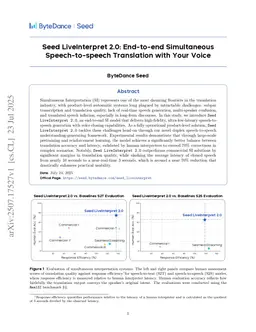 Seed LiveInterpret 2.0: End-to-end Simultaneous Speech-to-speech Translation with Your Voice