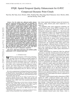 STQE: Spatial-Temporal Attribute Quality Enhancement for G-PCC Compressed Dynamic Point Clouds