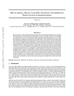 Multi-modal Multi-task Pre-training for Improved Point Cloud Understanding