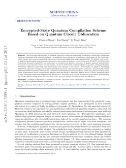 Encrypted-state quantum compilation scheme based on quantum circuit obfuscation for quantum cloud platforms