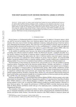 Time Deep Gradient Flow Method for pricing American options