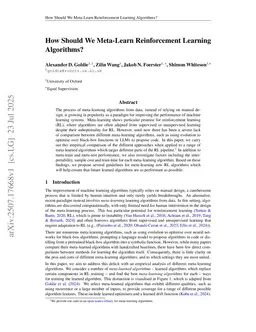 How Should We Meta-Learn Reinforcement Learning Algorithms?