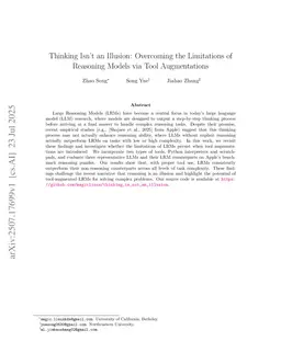 Thinking Isn't an Illusion: Overcoming the Limitations of Reasoning Models via Tool Augmentations