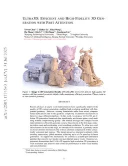 Ultra3D: Efficient and High-Fidelity 3D Generation with Part Attention