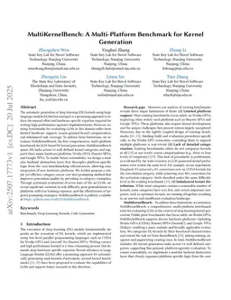MultiKernelBench: A Multi-Platform Benchmark for Kernel Generation