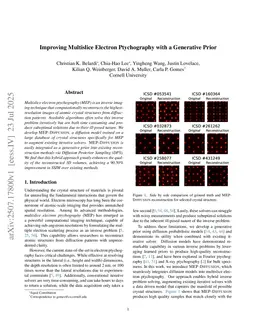 Improving Multislice Electron Ptychography with a Generative Prior