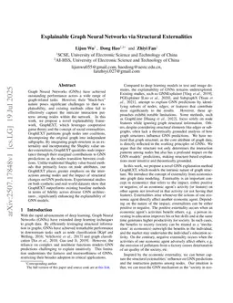 Explainable Graph Neural Networks via Structural Externalities
