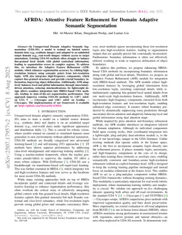 AFRDA: Attentive Feature Refinement for Domain Adaptive Semantic Segmentation
