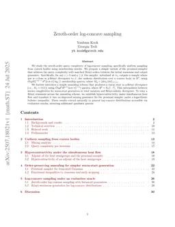 Zeroth-order Logconcave Sampling