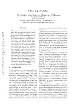 A New Pair of GloVes