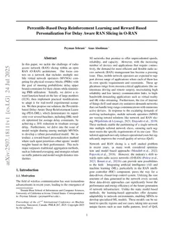 Percentile-Based Deep Reinforcement Learning and Reward Based Personalization For Delay Aware RAN Slicing in O-RAN