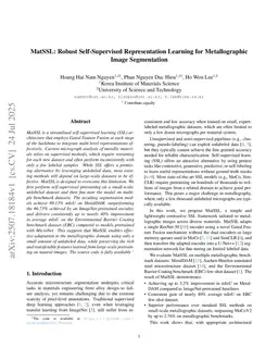 MatSSL: Robust Self-Supervised Representation Learning for Metallographic Image Segmentation
