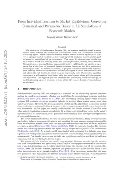From Individual Learning to Market Equilibrium: Correcting Structural and Parametric Biases in RL Simulations of Economic Models