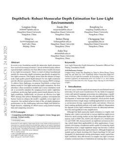 DepthDark: Robust Monocular Depth Estimation for Low-Light Environments