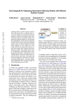 StyleAdaptedLM: Enhancing Instruction Following Models with Efficient Stylistic Transfer