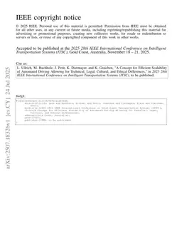 A Concept for Efficient Scalability of Automated Driving Allowing for Technical, Legal, Cultural, and Ethical Differences