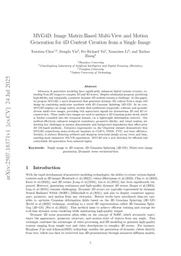 MVG4D: Image Matrix-Based Multi-View and Motion Generation for 4D Content Creation from a Single Image