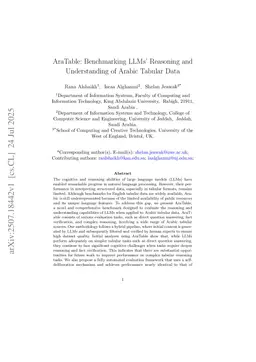 AraTable: Benchmarking LLMs' Reasoning and Understanding of Arabic Tabular Data