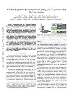 CRUISE: Cooperative Reconstruction and Editing in V2X Scenarios using Gaussian Splatting