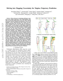 Delving into Mapping Uncertainty for Mapless Trajectory Prediction