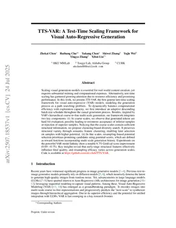 TTS-VAR: A Test-Time Scaling Framework for Visual Auto-Regressive Generation