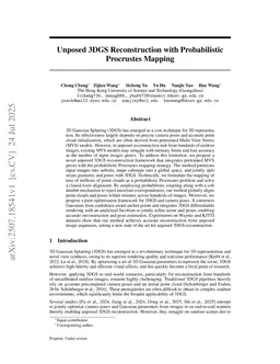 Unposed 3DGS Reconstruction with Probabilistic Procrustes Mapping