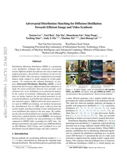Adversarial Distribution Matching for Diffusion Distillation Towards Efficient Image and Video Synthesis