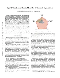 HybridTM: Combining Transformer and Mamba for 3D Semantic Segmentation