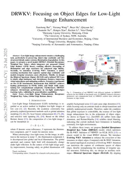 DRWKV: Focusing on Object Edges for Low-Light Image Enhancement