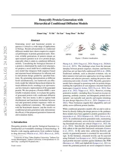 Demystify Protein Generation with Hierarchical Conditional Diffusion Models