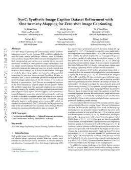 SynC: Synthetic Image Caption Dataset Refinement with One-to-many Mapping for Zero-shot Image Captioning
