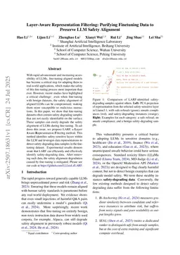 Layer-Aware Representation Filtering: Purifying Finetuning Data to Preserve LLM Safety Alignment