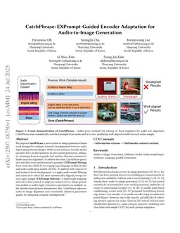 CatchPhrase: EXPrompt-Guided Encoder Adaptation for Audio-to-Image Generation