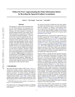 Fishers for Free? Approximating the Fisher Information Matrix by Recycling the Squared Gradient Accumulator