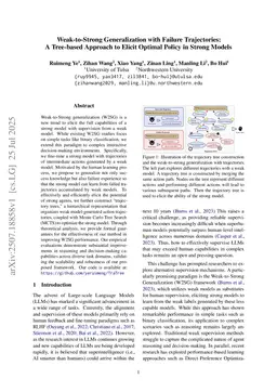 Weak-to-Strong Generalization with Failure Trajectories: A Tree-based Approach to Elicit Optimal Policy in Strong Models