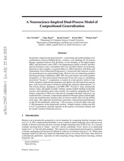 A Neuroscience-Inspired Dual-Process Model of Compositional Generalization