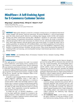 MindFlow+: A Self-Evolving Agent for E-Commerce Customer Service