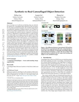 Synthetic-to-Real Camouflaged Object Detection