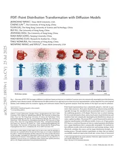 PDT: Point Distribution Transformation with Diffusion Models