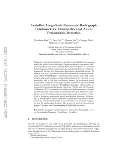PerioDet: Large-Scale Panoramic Radiograph Benchmark for Clinical-Oriented Apical Periodontitis Detection