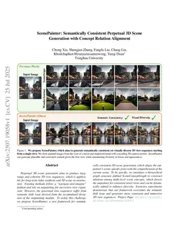 ScenePainter: Semantically Consistent Perpetual 3D Scene Generation with Concept Relation Alignment