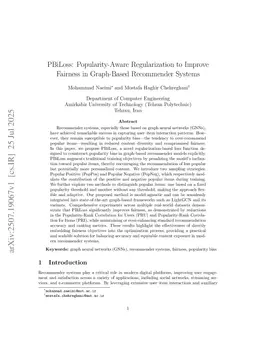 PBiLoss: Popularity-Aware Regularization to Improve Fairness in Graph-Based Recommender Systems