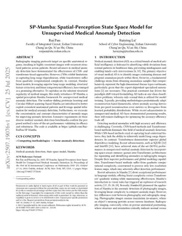 SP-Mamba: Spatial-Perception State Space Model for Unsupervised Medical Anomaly Detection