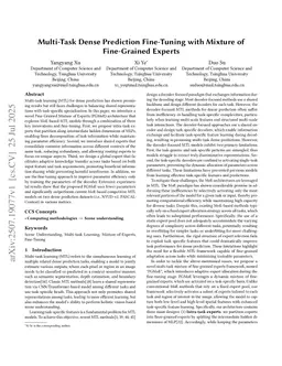Multi-Task Dense Prediction Fine-Tuning with Mixture of Fine-Grained Experts